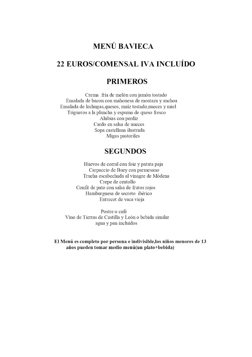 Menu Restaurante Bavieca-1